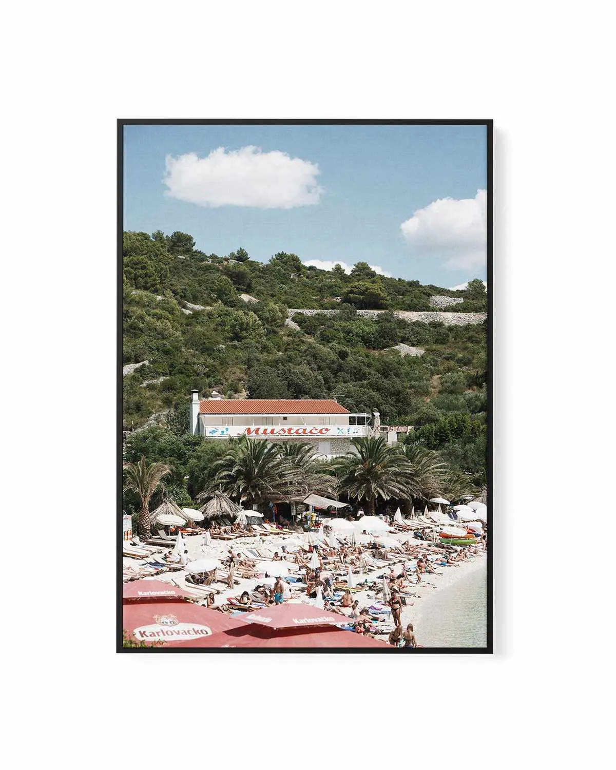 Mustaco by Renee Rae | Framed Canvas Art Print from Olive et Oriel where you can shop wallpaper and artworks online