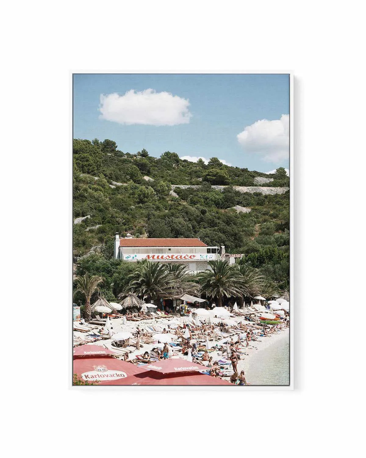 Mustaco by Renee Rae | Framed Canvas Art Print from Olive et Oriel where you can shop wallpaper and artworks online