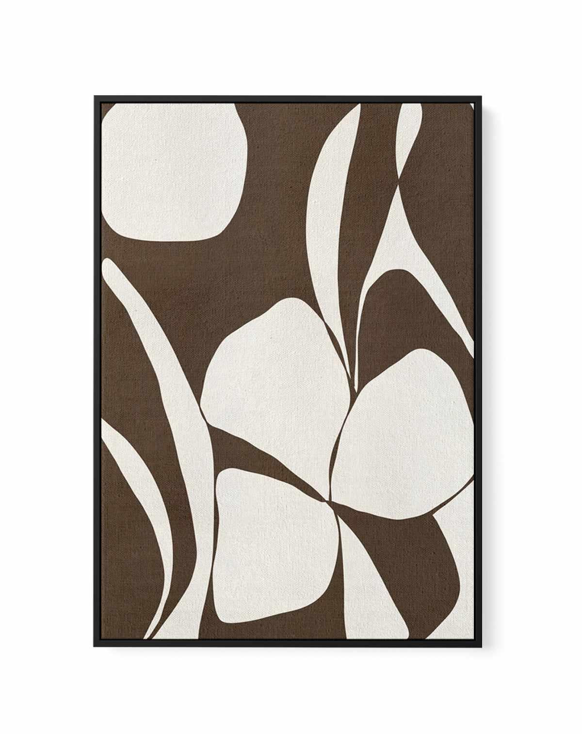 Muted Petals No 1 by Shatha Al Dafai | Framed Canvas Art Print from Olive et Oriel where you can shop wallpaper and artworks online