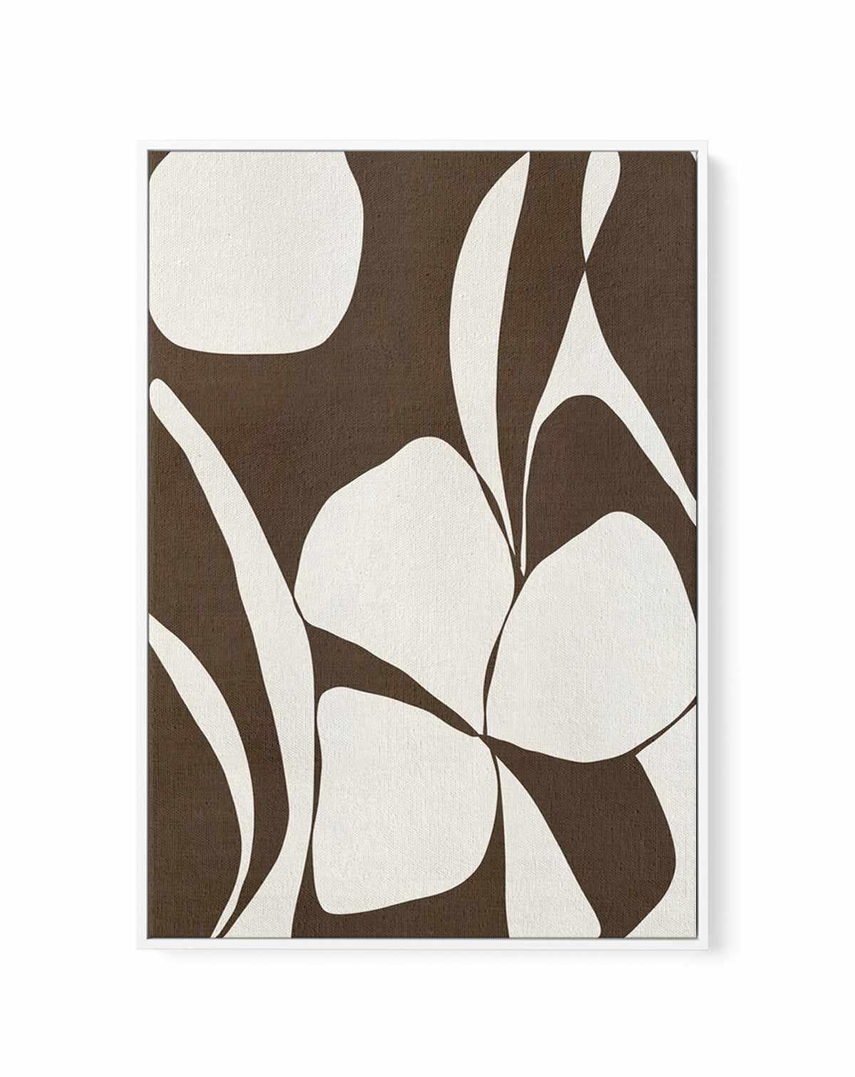 Muted Petals No 1 by Shatha Al Dafai | Framed Canvas Art Print from Olive et Oriel where you can shop wallpaper and artworks online