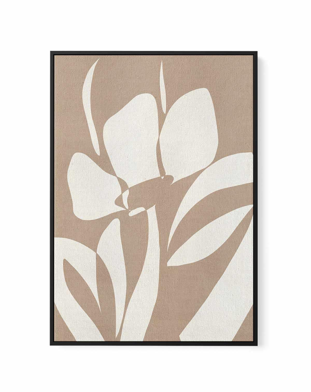 Muted Petals No 3 by Shatha Al Dafai | Framed Canvas Art Print from Olive et Oriel where you can shop wallpaper and artworks online