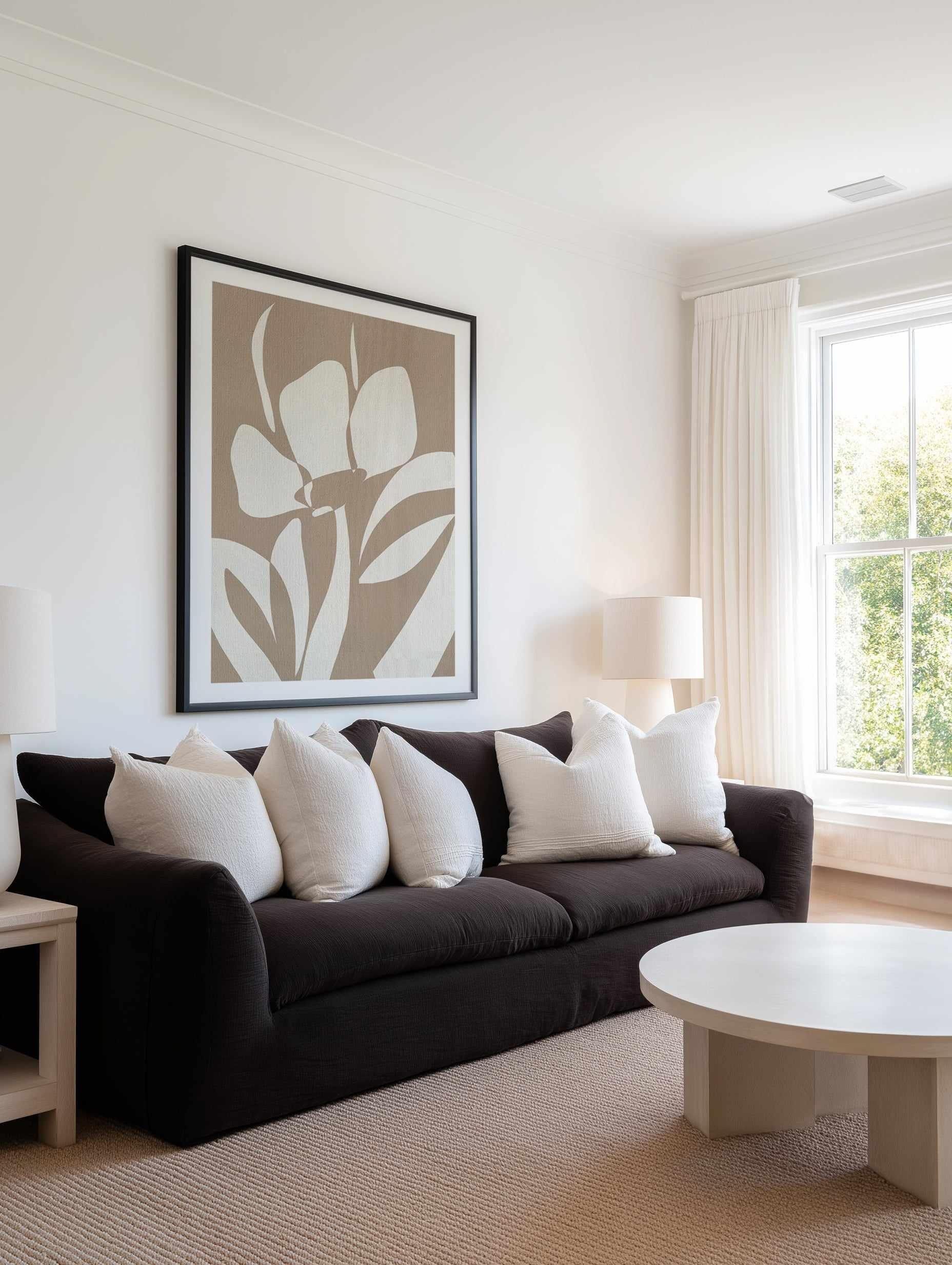 Muted Petals No 3 by Shatha Al Dafai | Art Print from Olive et Oriel where you can shop wallpaper and artworks online