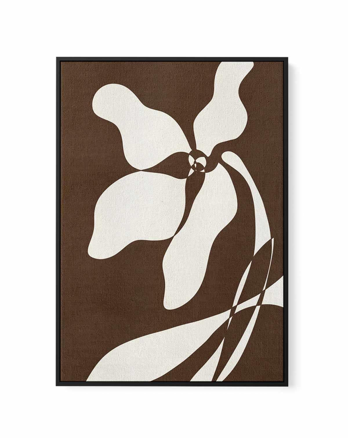 Muted Petals No 5 by Shatha Al Dafai | Framed Canvas Art Print from Olive et Oriel where you can shop wallpaper and artworks online