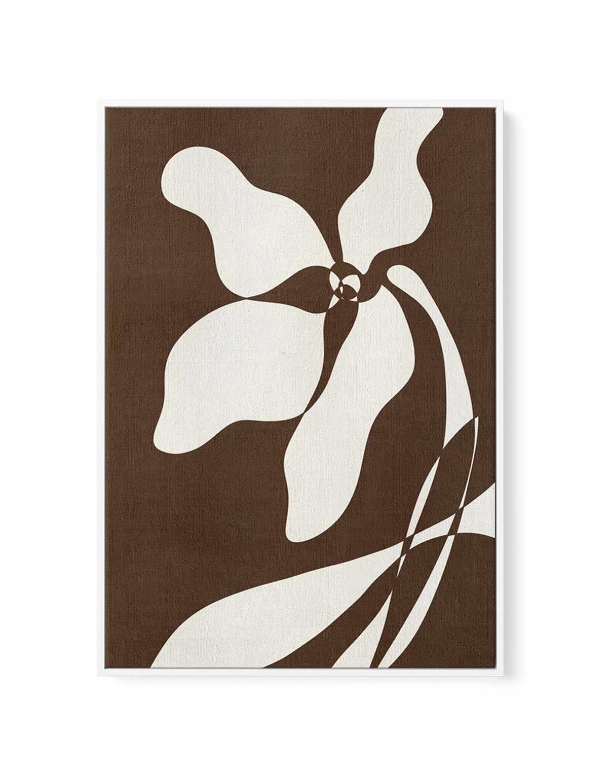 Muted Petals No 5 by Shatha Al Dafai | Framed Canvas Art Print from Olive et Oriel where you can shop wallpaper and artworks online