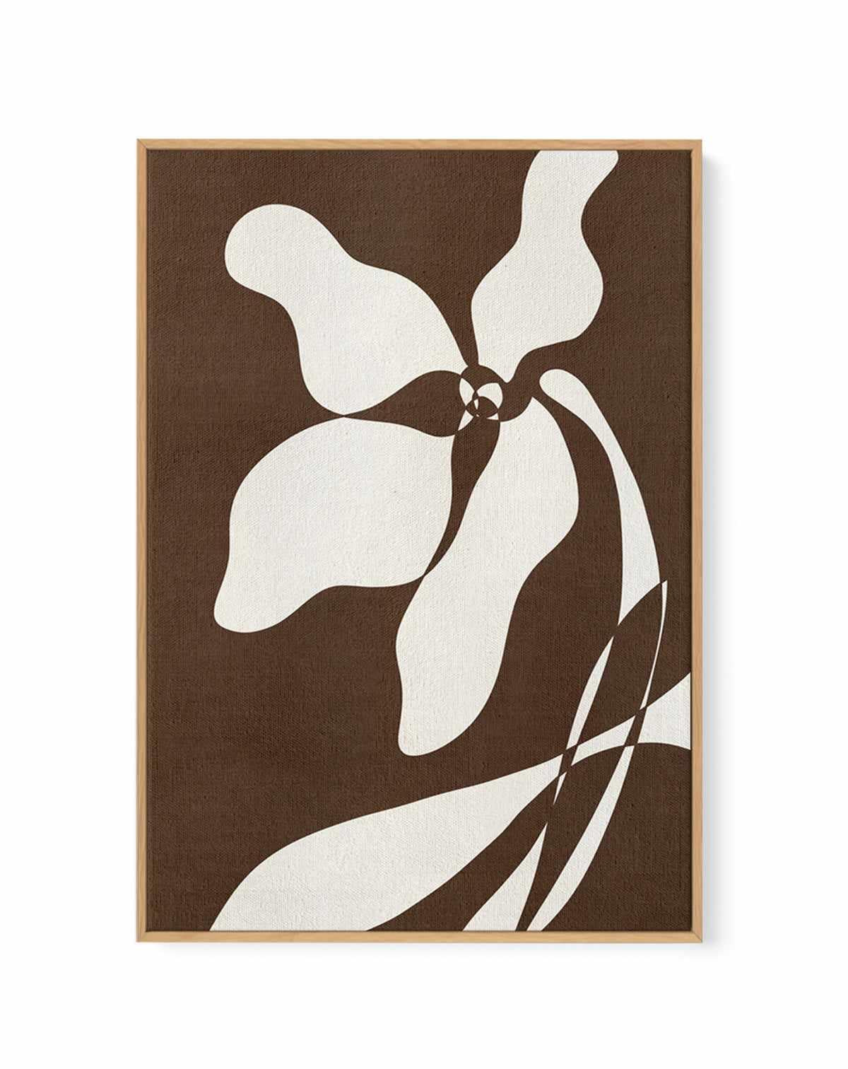 Muted Petals No 5 by Shatha Al Dafai | Framed Canvas Art Print from Olive et Oriel where you can shop wallpaper and artworks online