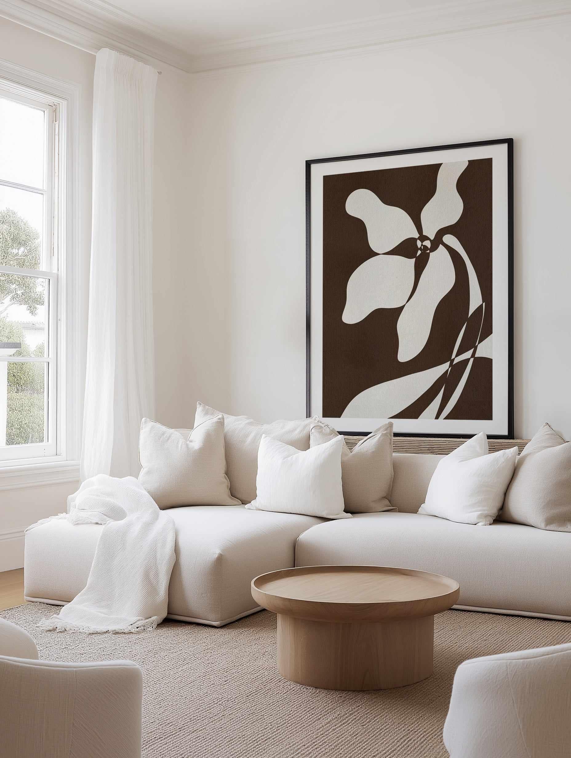 Muted Petals No 5 by Shatha Al Dafai | Art Print from Olive et Oriel where you can shop wallpaper and artworks online