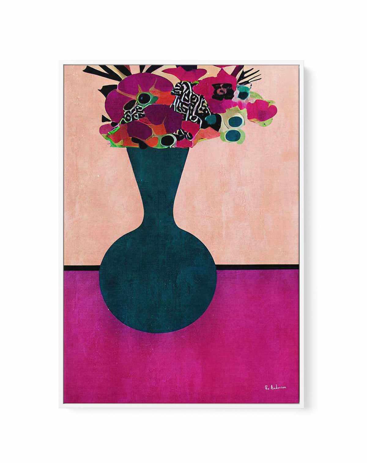 My Little Flowers by Bo Anderson | Framed Canvas Art Print