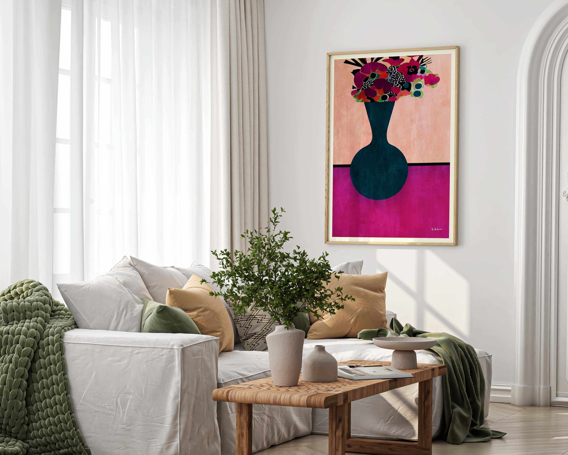 My Little Flowers by Bo Anderson | Art Print from Olive et Oriel where you can shop wallpaper and artworks online