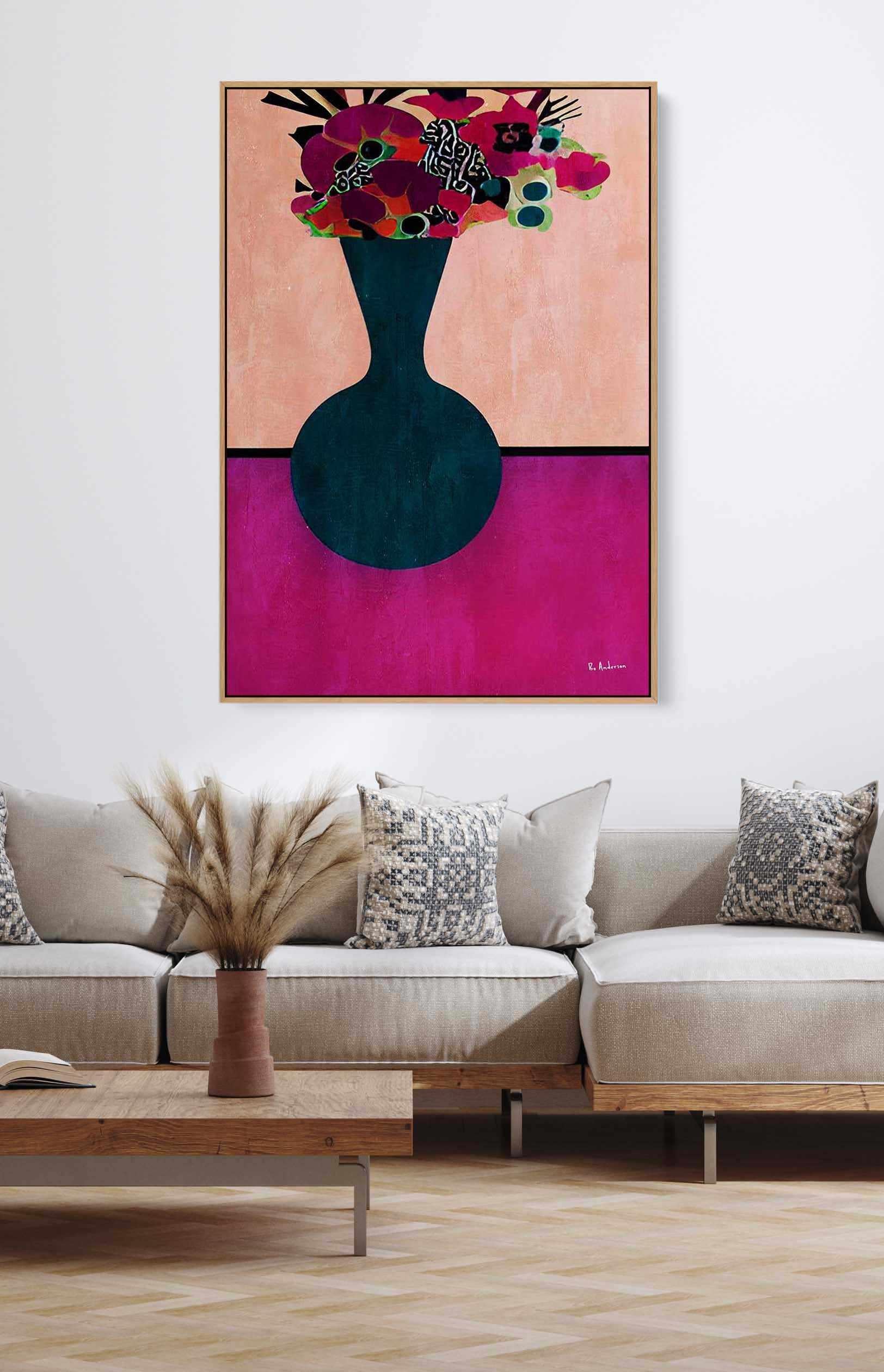 My Little Flowers by Bo Anderson | Framed Canvas Art Print