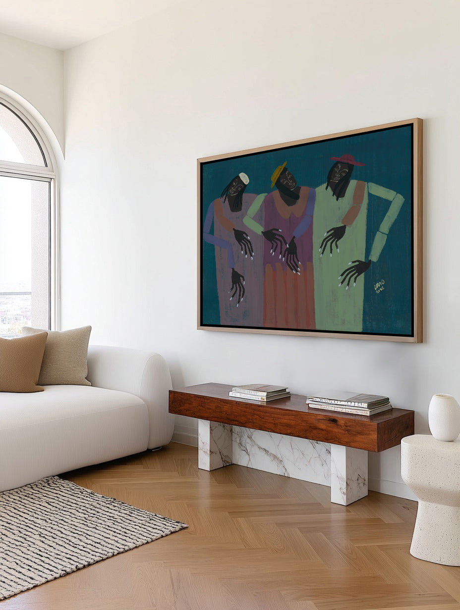 My People by Studio IMO | Framed Canvas Art Print