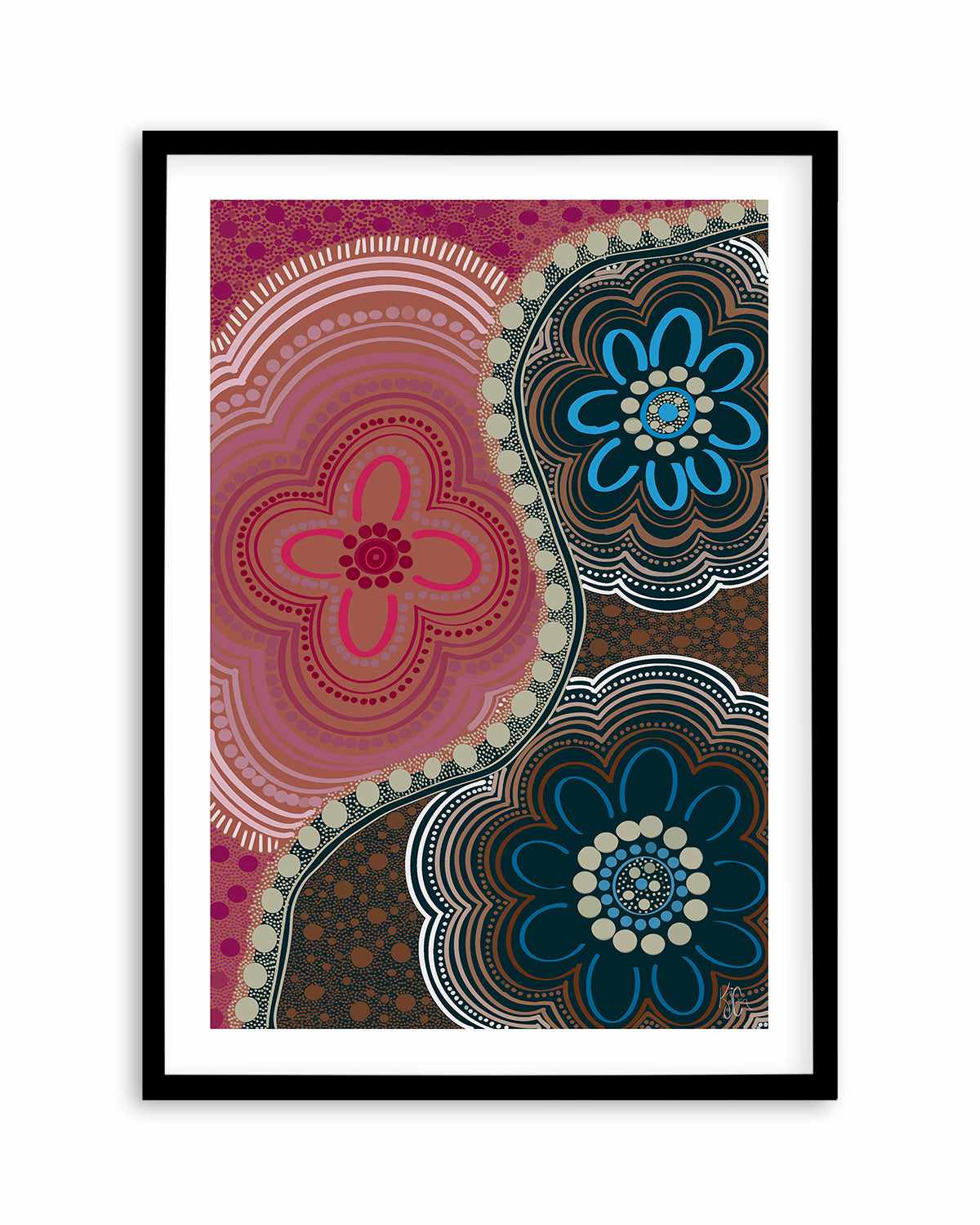 My Three by Kiz Costelloe Art Print