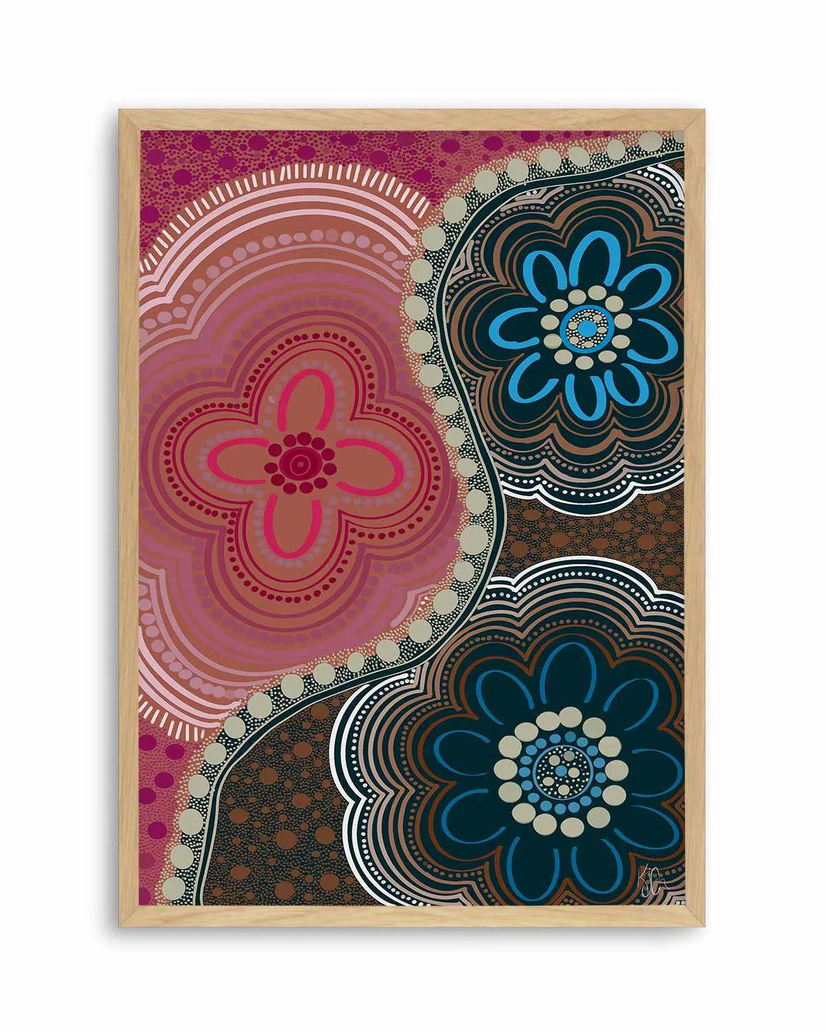 My Three by Kiz Costelloe Art Print from Olive et Oriel where you can shop wallpaper and artworks online