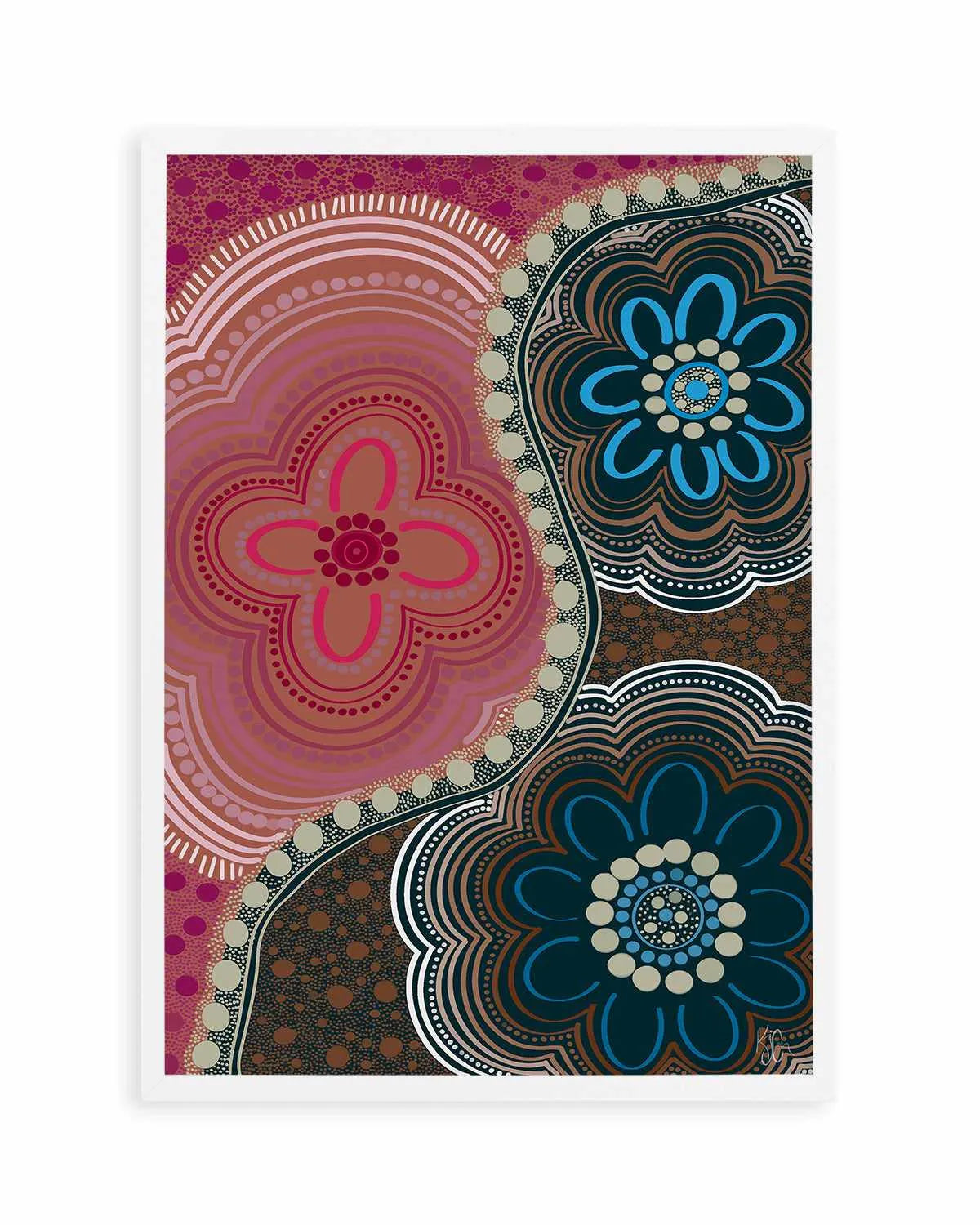 My Three by Kiz Costelloe Art Print from Olive et Oriel where you can shop wallpaper and artworks online