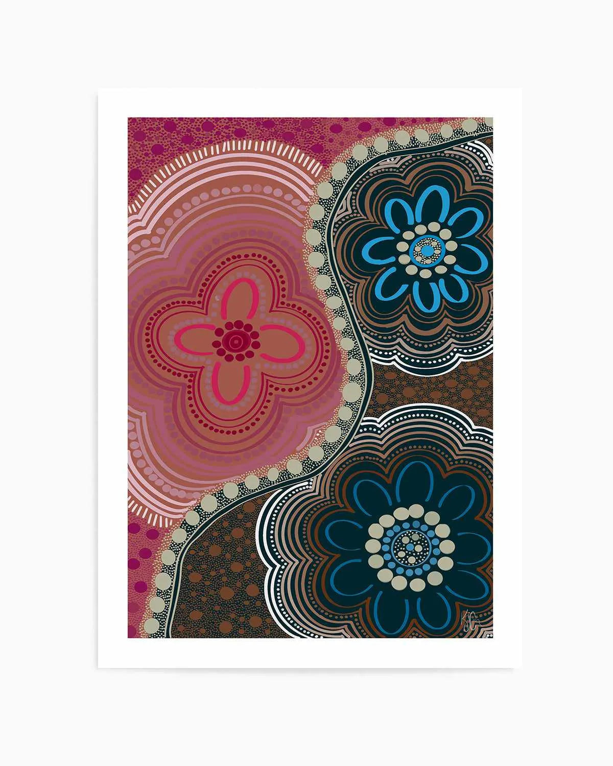 My Three by Kiz Costelloe Art Print from Olive et Oriel where you can shop wallpaper and artworks online