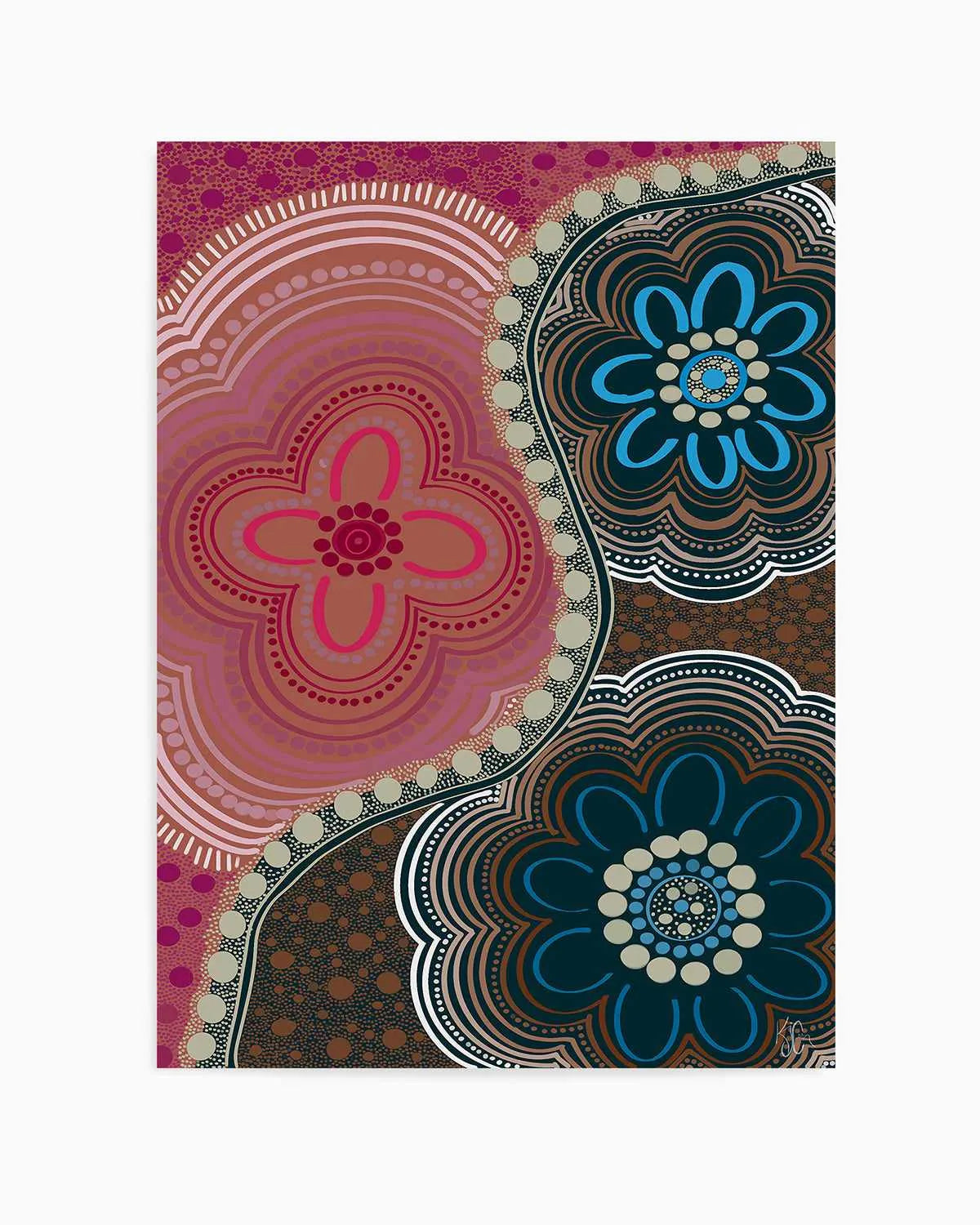 My Three by Kiz Costelloe Art Print from Olive et Oriel where you can shop wallpaper and artworks online