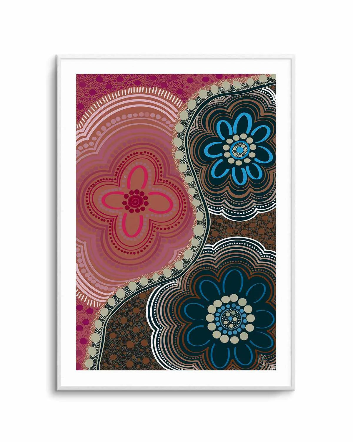 My Three by Kiz Costelloe Art Print from Olive et Oriel where you can shop wallpaper and artworks online