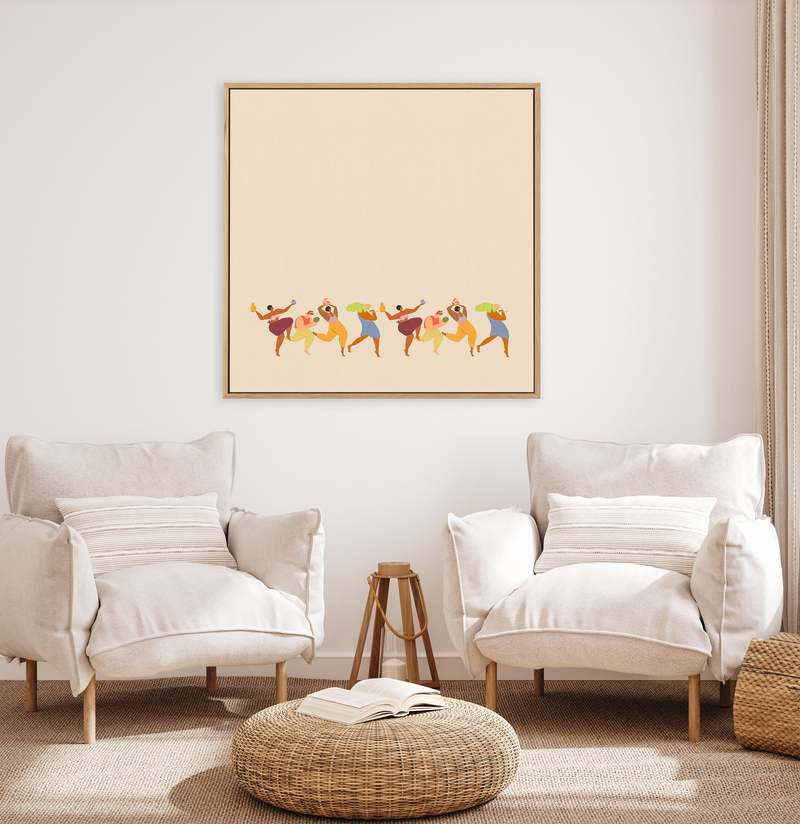 My Tribe by Arty Guava | Framed Canvas Art Print