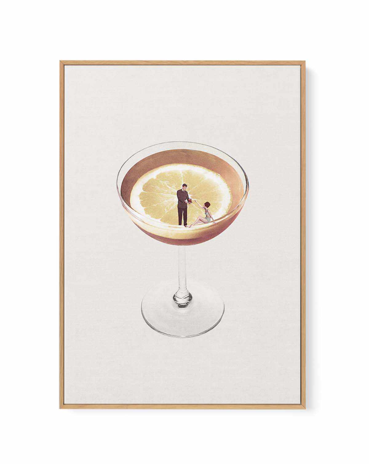 My Drink Needs a Drink By Maarten Leon | Framed Canvas Art Print from Olive et Oriel where you can shop wallpaper and artworks online