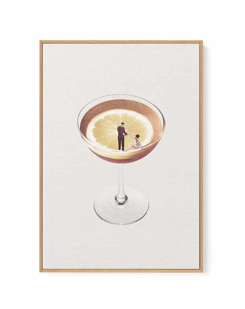 My Drink Needs a Drink By Maarten Leon | Framed Canvas Art Print