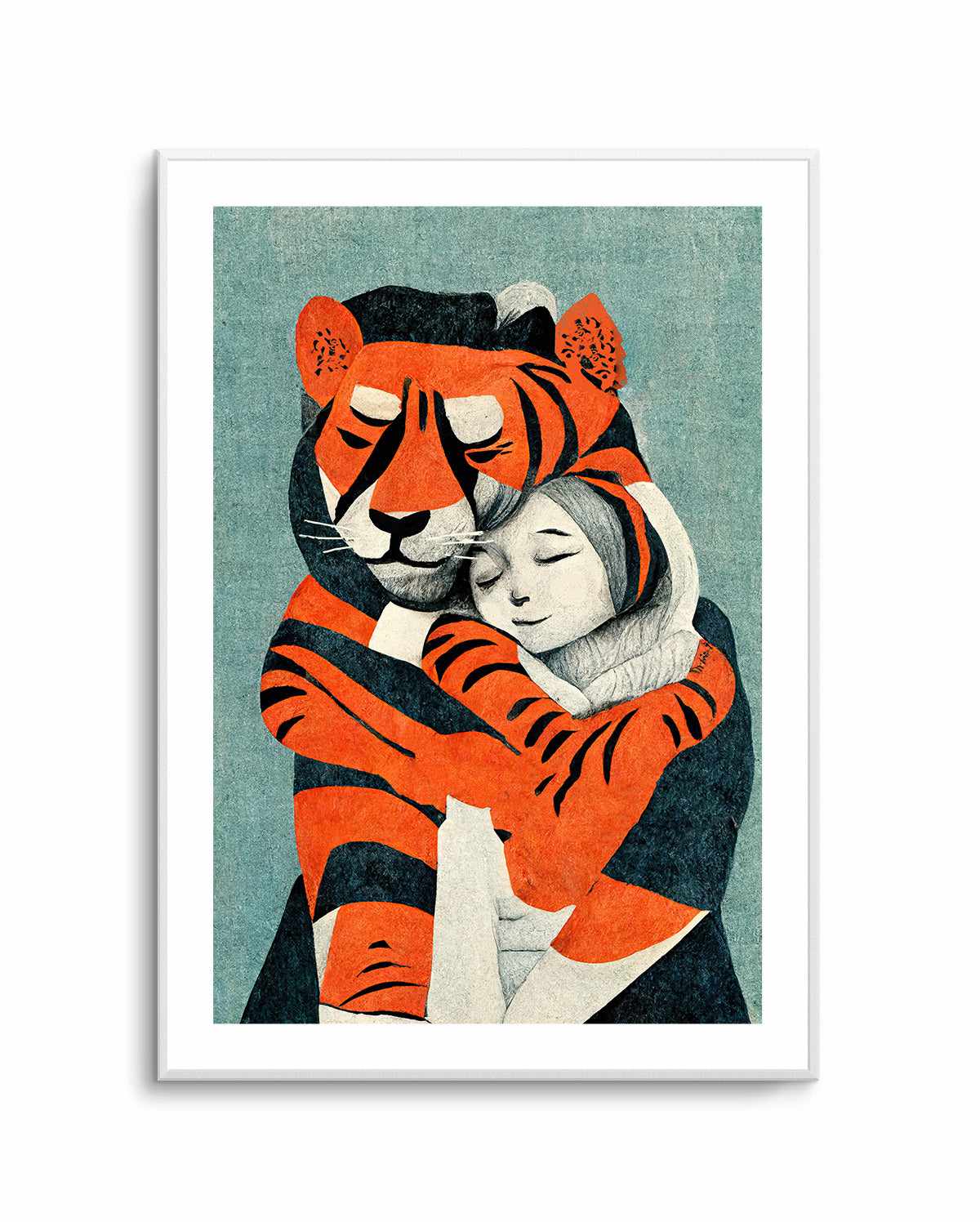 My Tiger and Me By Treechild | Art Print