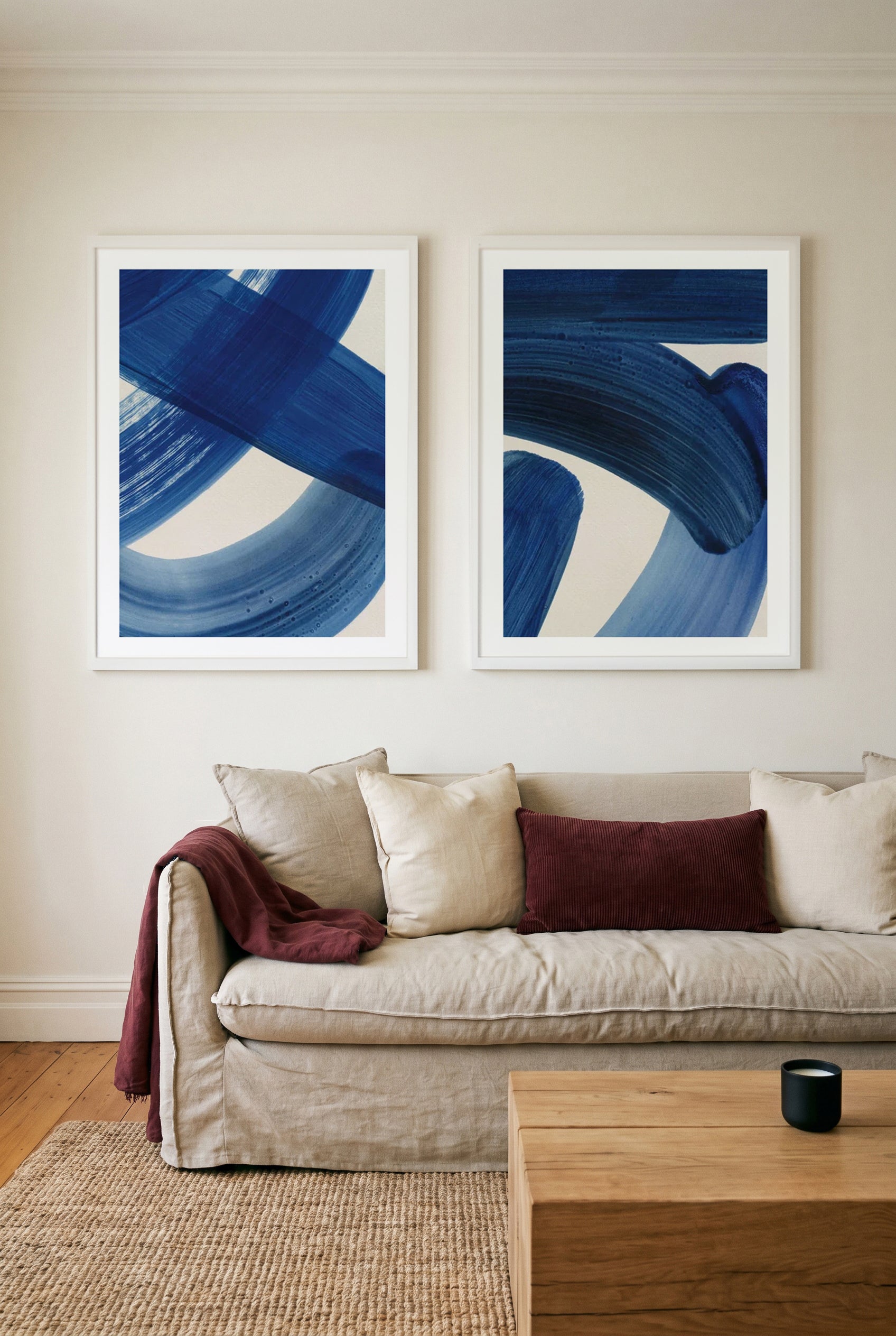 My Baby Blue I & II Art Print Set of 2 | Matching Wall Art