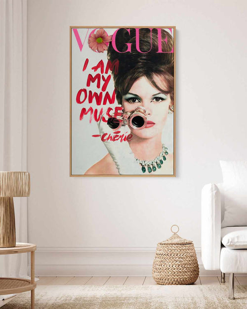 My Own Muse by Mario Stefanelli | Framed Canvas Art Print