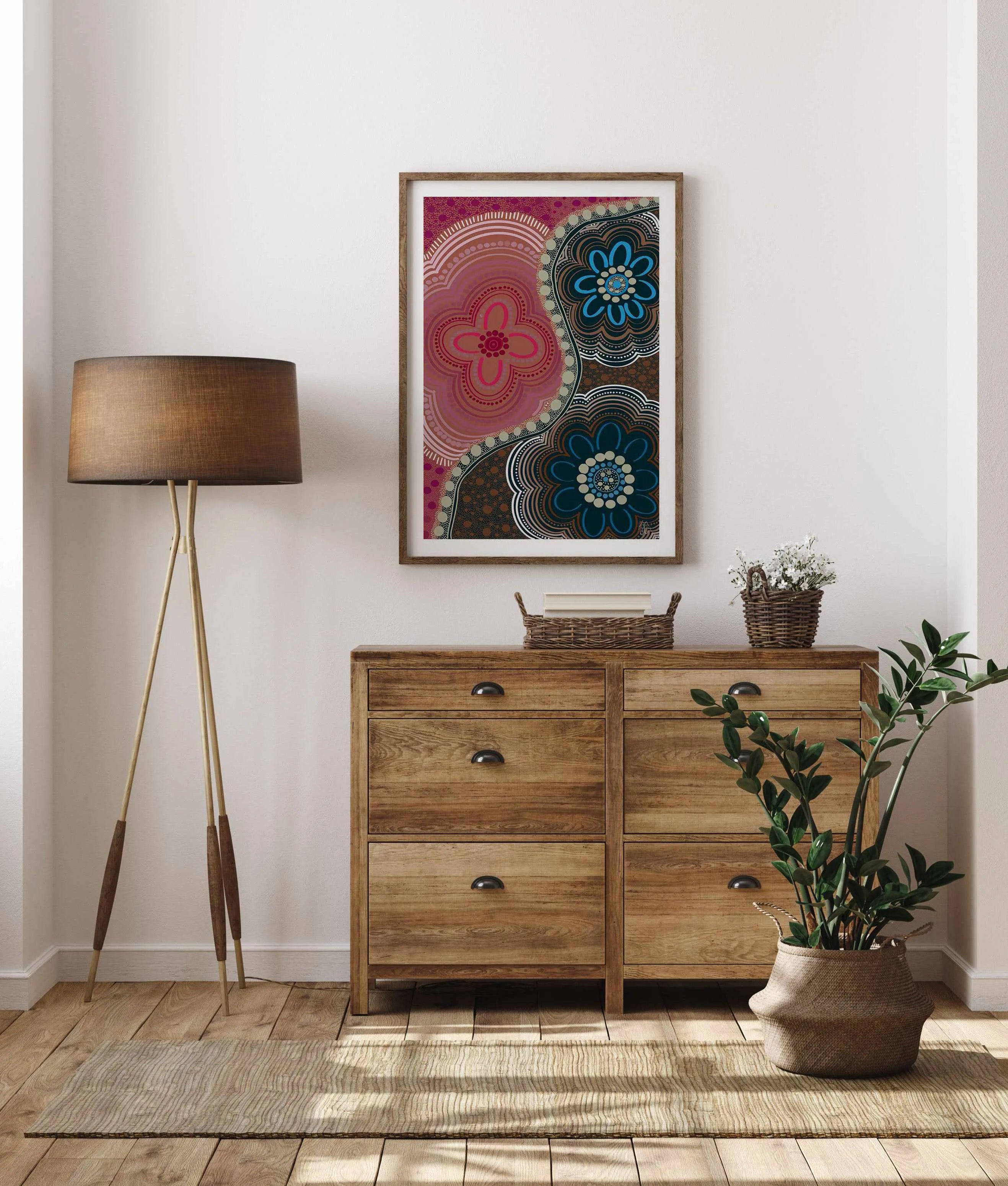 My Three by Kiz Costelloe Art Print from Olive et Oriel where you can shop wallpaper and artworks online