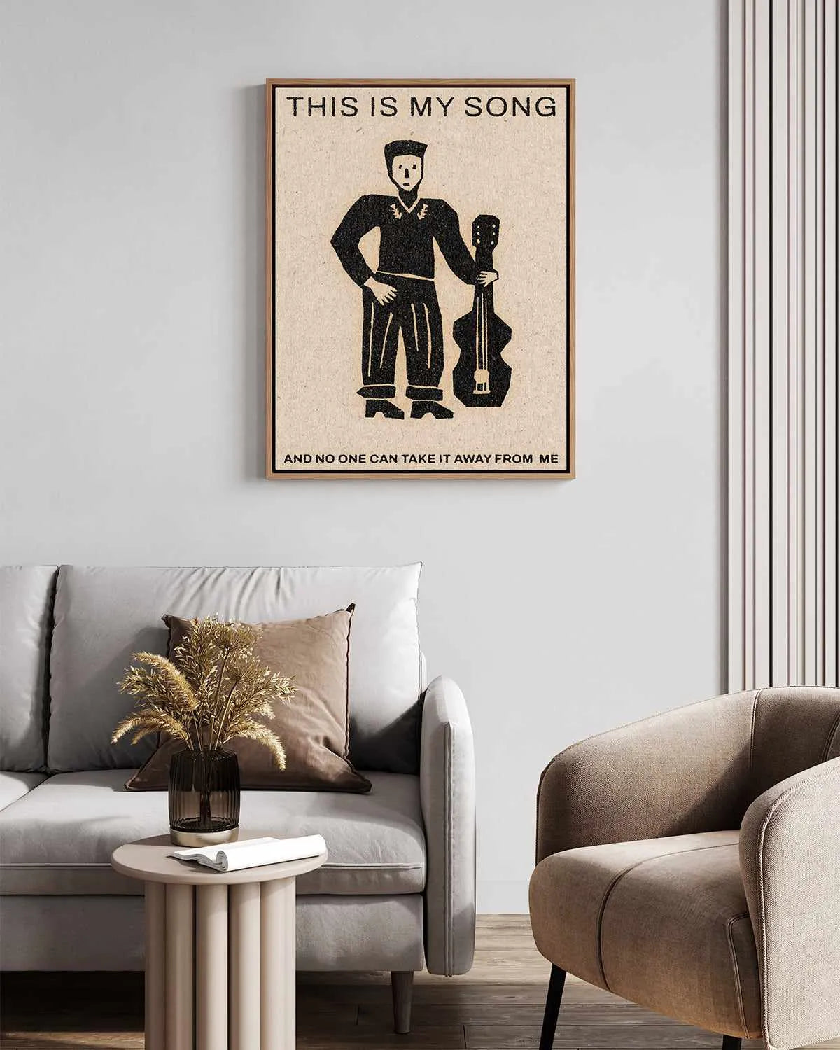 My Song by David Schmitt | Framed Canvas Art Print from Olive et Oriel where you can shop wallpaper and artworks online