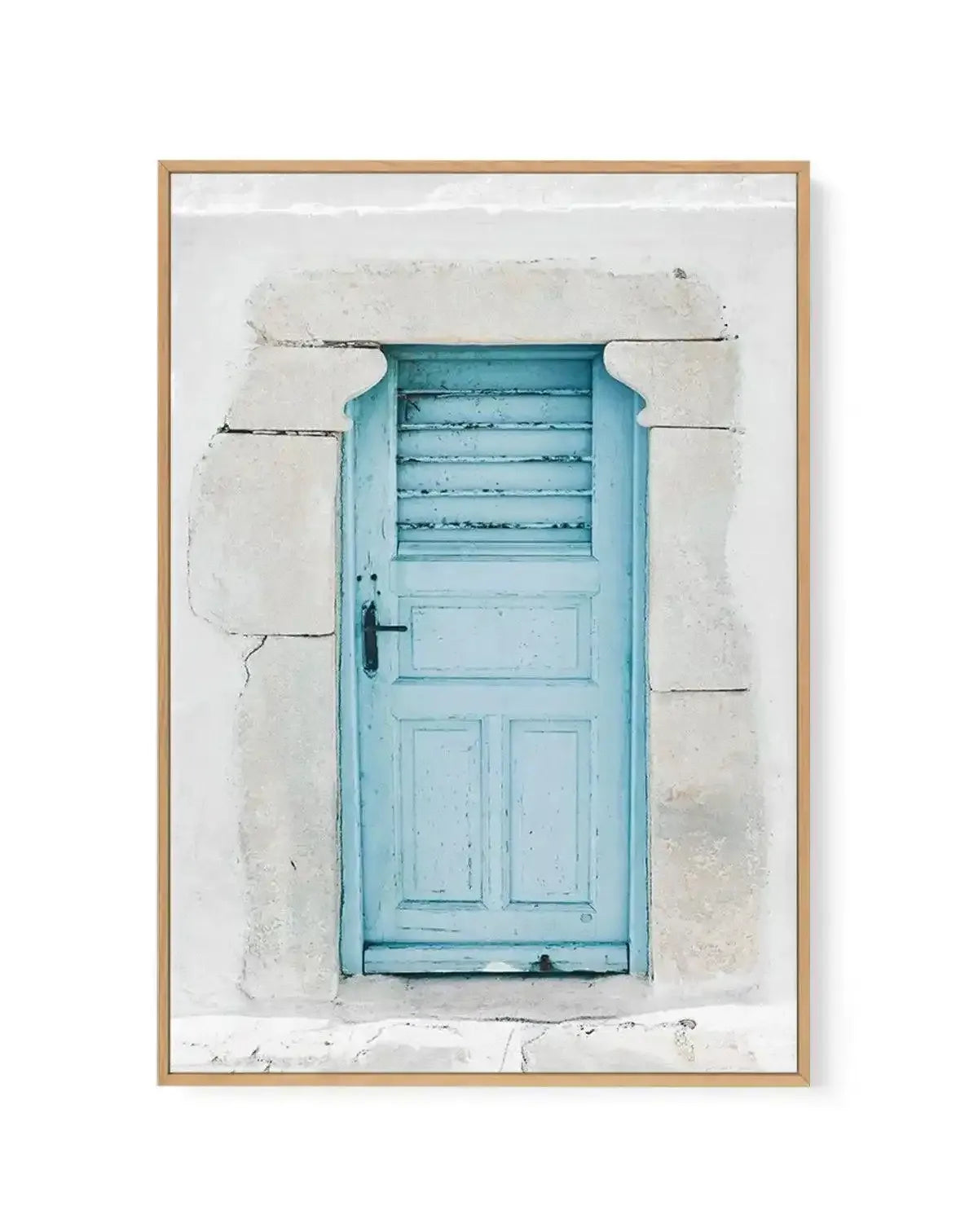 Mykonian Doorway | Framed Canvas-Shop Greece Wall Art Prints Online with Olive et Oriel - Our collection of Greek Islands art prints offer unique wall art including blue domes of Santorini in Oia, mediterranean sea prints and incredible posters from Milos and other Greece landscape photography - this collection will add mediterranean blue to your home, perfect for updating the walls in coastal, beach house style. There is Greece art on canvas and extra large wall art with fast, free shipping acr