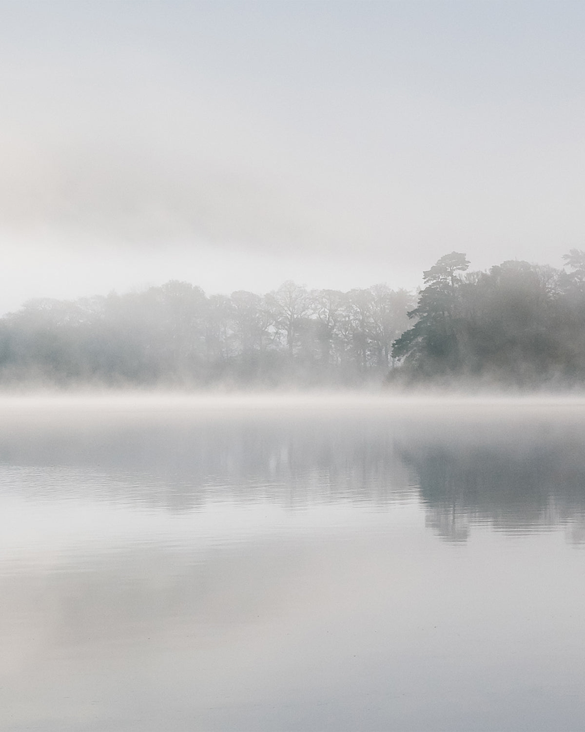 Mystic Lake Photo Mural Wallpaper