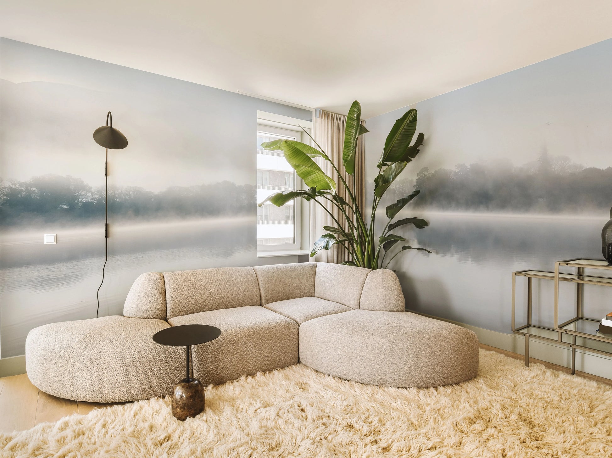 Mystic Lake Photo Mural Wallpaper from Olive et Oriel where you can shop wallpaper and artworks online