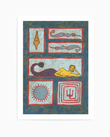 Mythical Mosaic II by Julie Celina | Art Print from Olive et Oriel where you can shop wallpaper and artworks online
