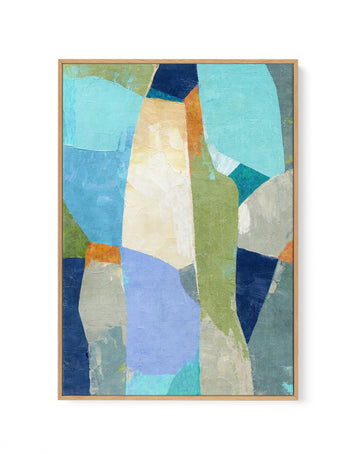 Blue Balcony by Suzanne Nicoll | Framed Canvas Wall Art