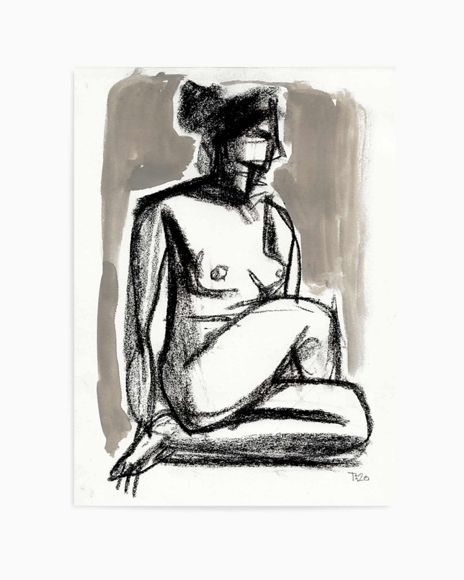 Nude with Crossed Legs by Tore Bahnson | Art Print from Olive et Oriel where you can shop wallpaper and artworks online