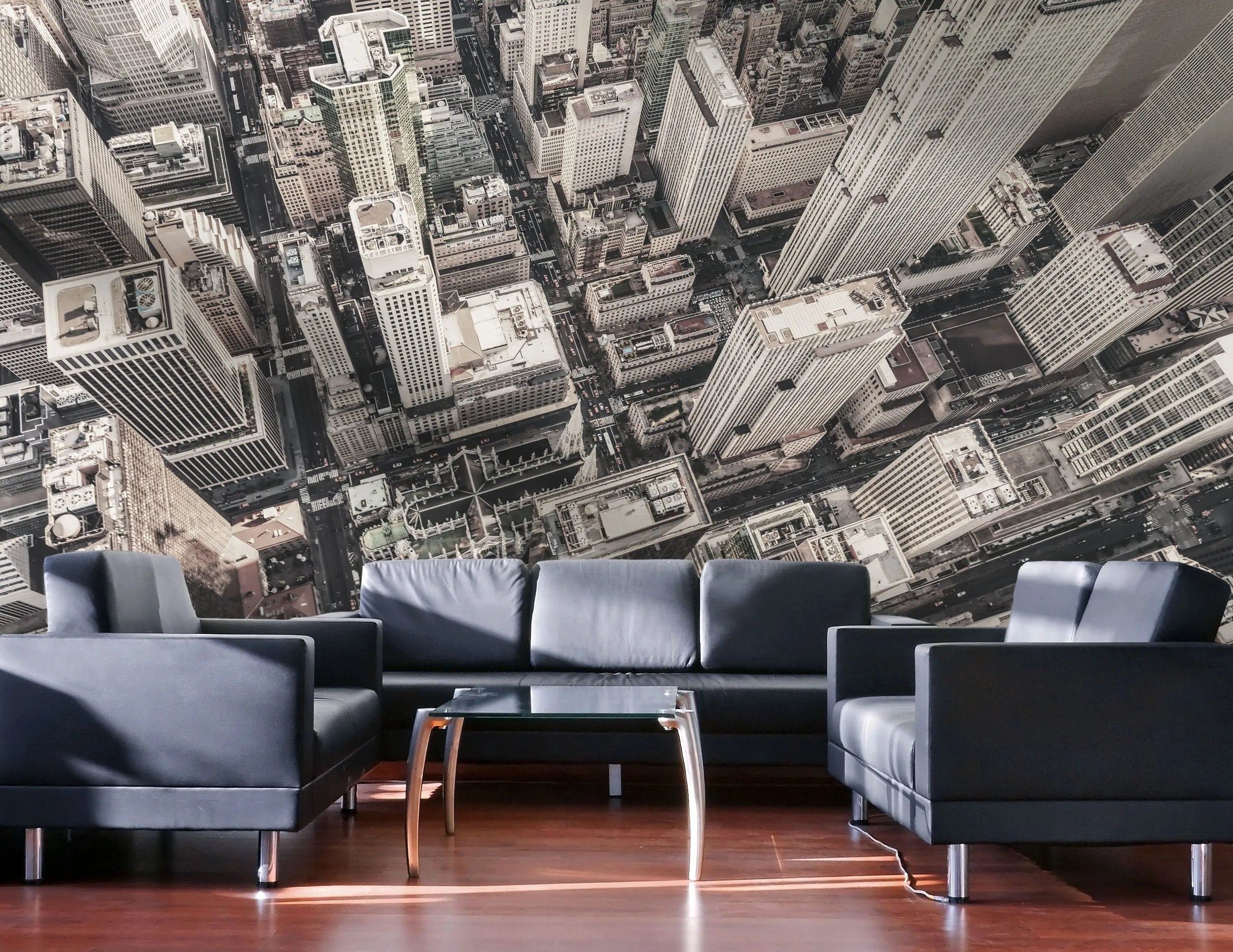 NYC Above the Streets Photo Mural Wallpaper from Olive et Oriel where you can shop wallpaper and artworks online