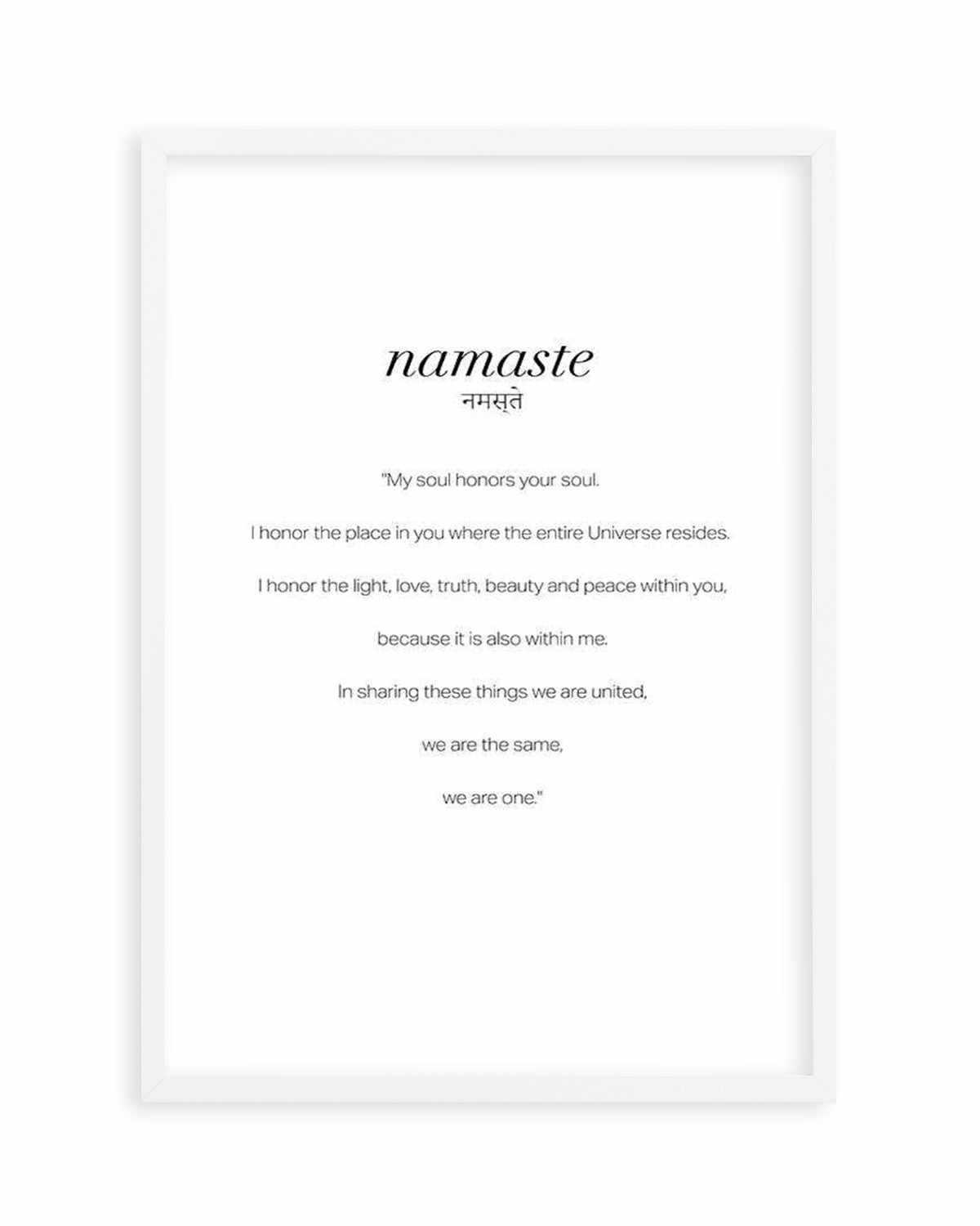 Namaste Art Print