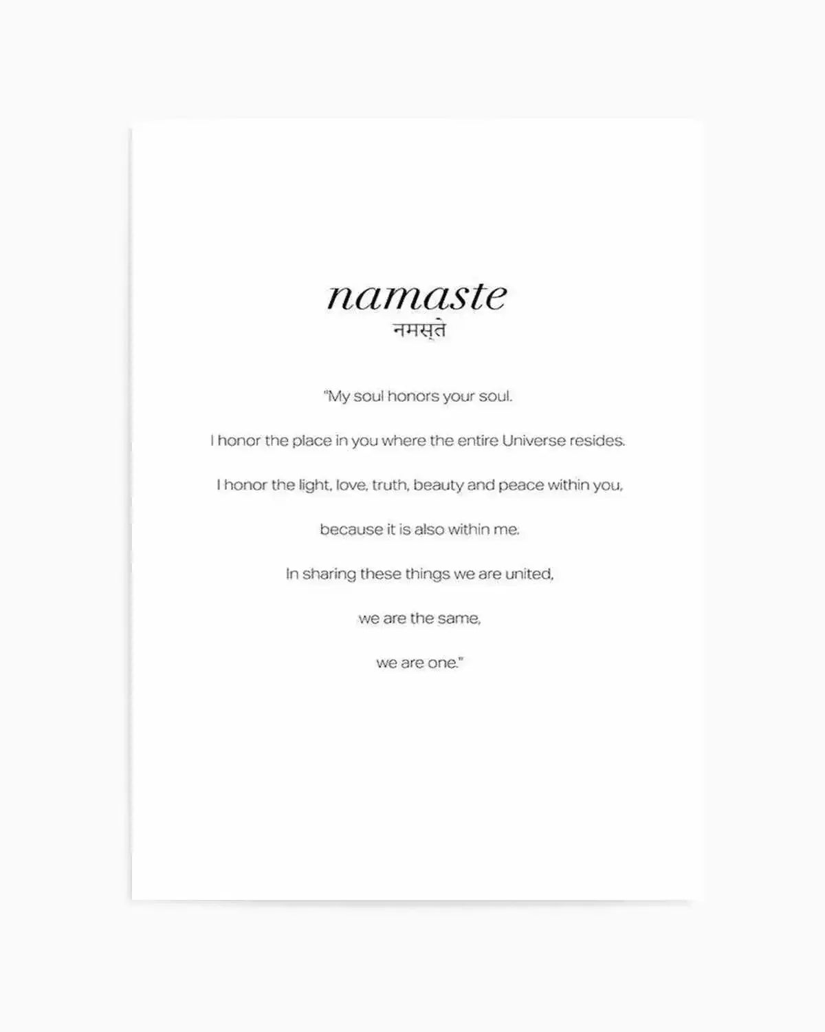 Namaste Art Print from Olive et Oriel where you can shop wallpaper and artworks online