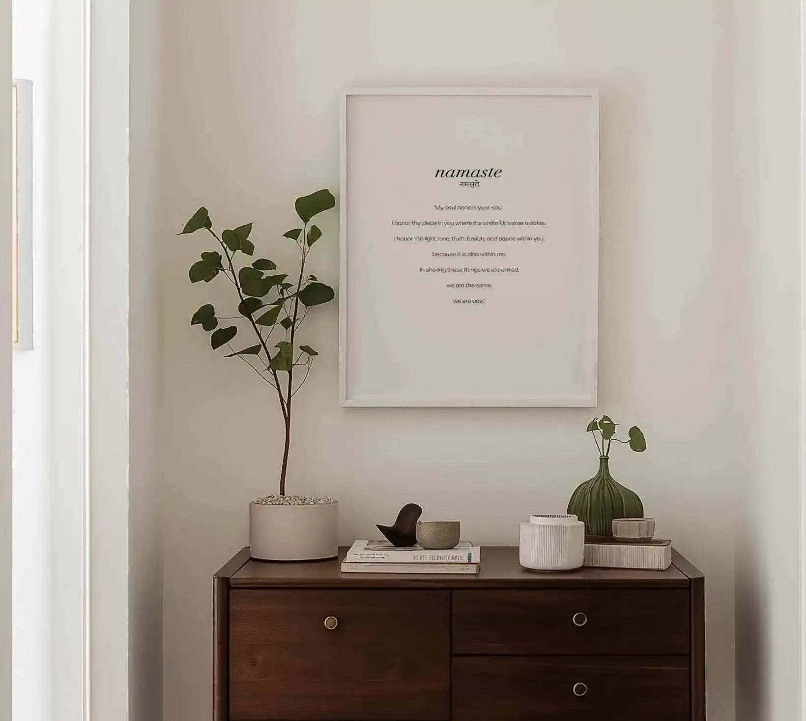 Namaste Art Print from Olive et Oriel where you can shop wallpaper and artworks online