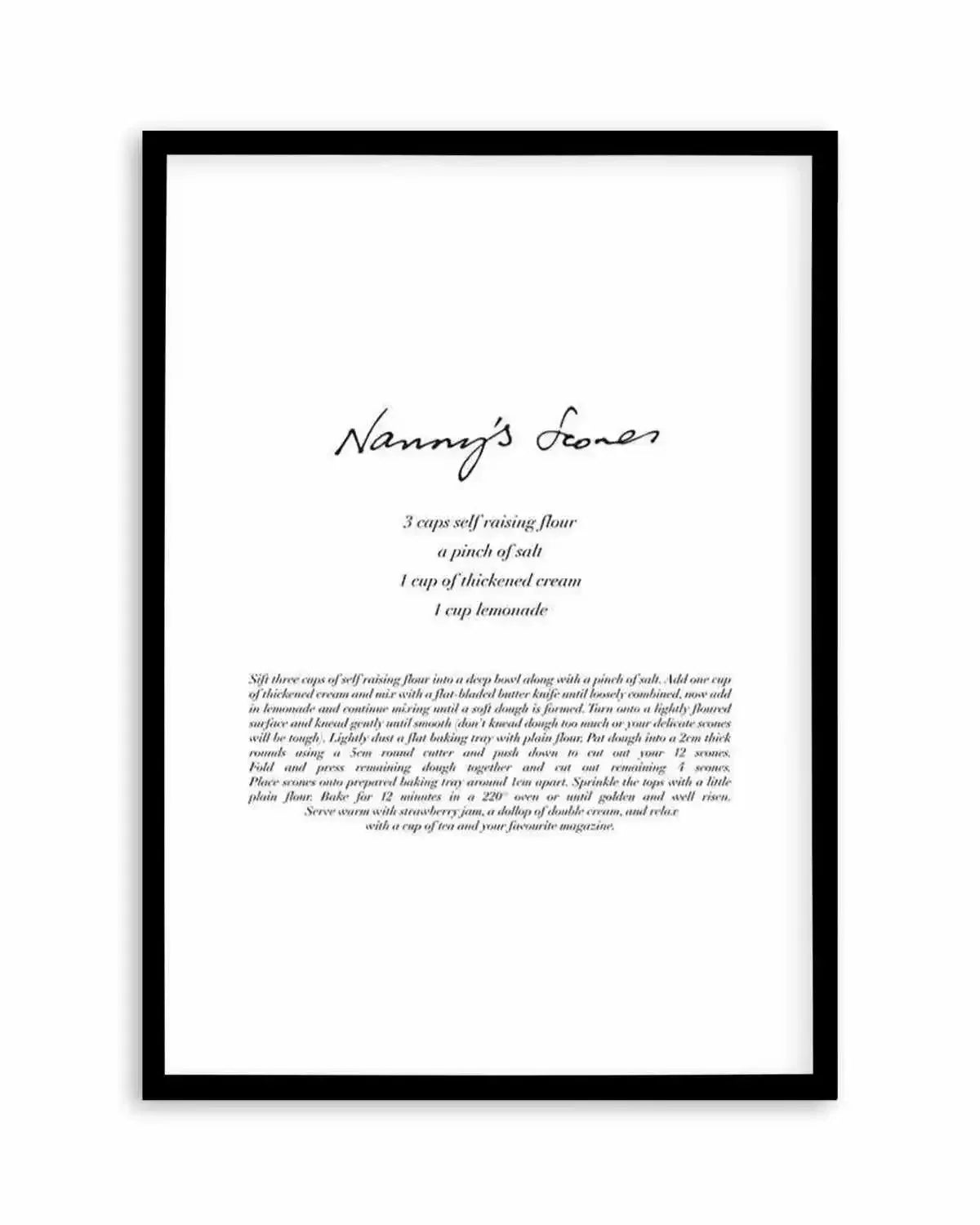 Nannys Scones Art Print from Olive et Oriel where you can shop wallpaper and artworks online