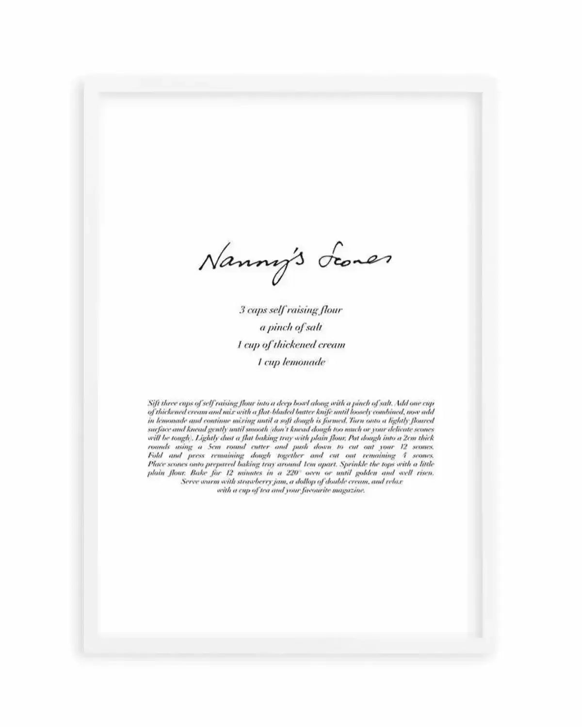 Nannys Scones Art Print from Olive et Oriel where you can shop wallpaper and artworks online