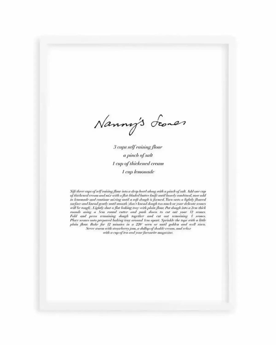 Nannys Scones Art Print from Olive et Oriel where you can shop wallpaper and artworks online
