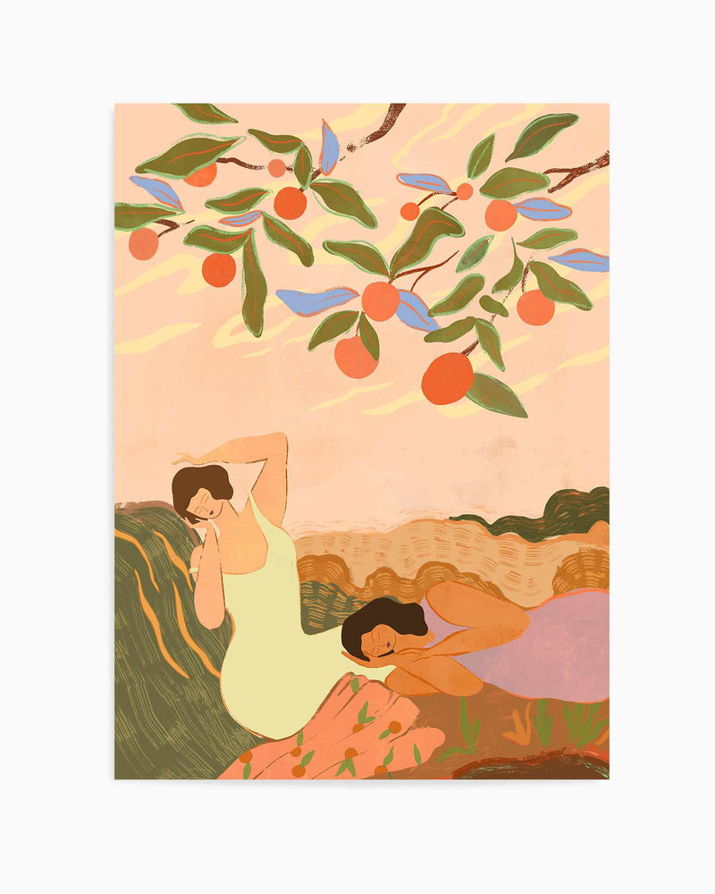 Napping by Arty Guava | Art Print