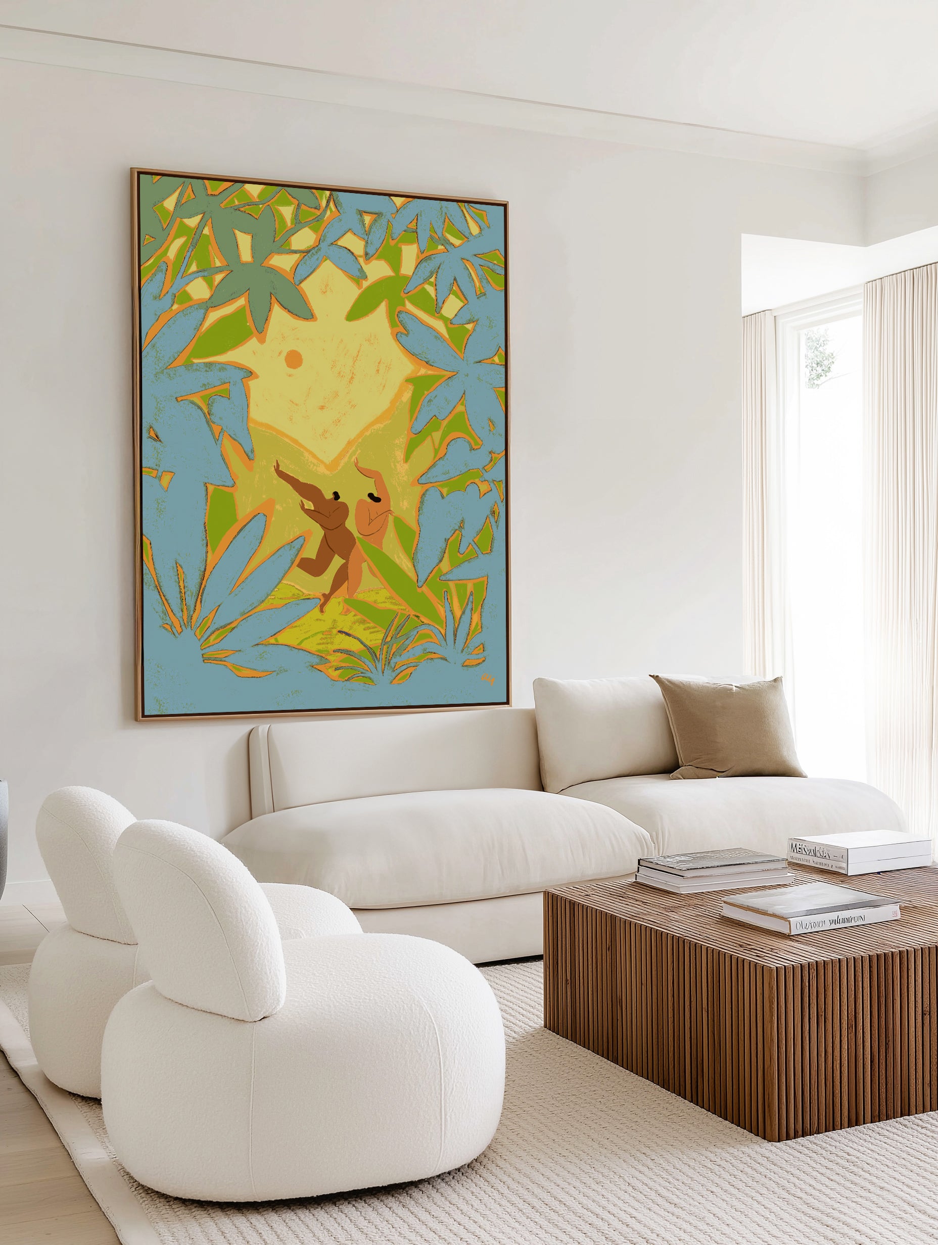 Natural State by Arty Guava | Framed Canvas Art Print