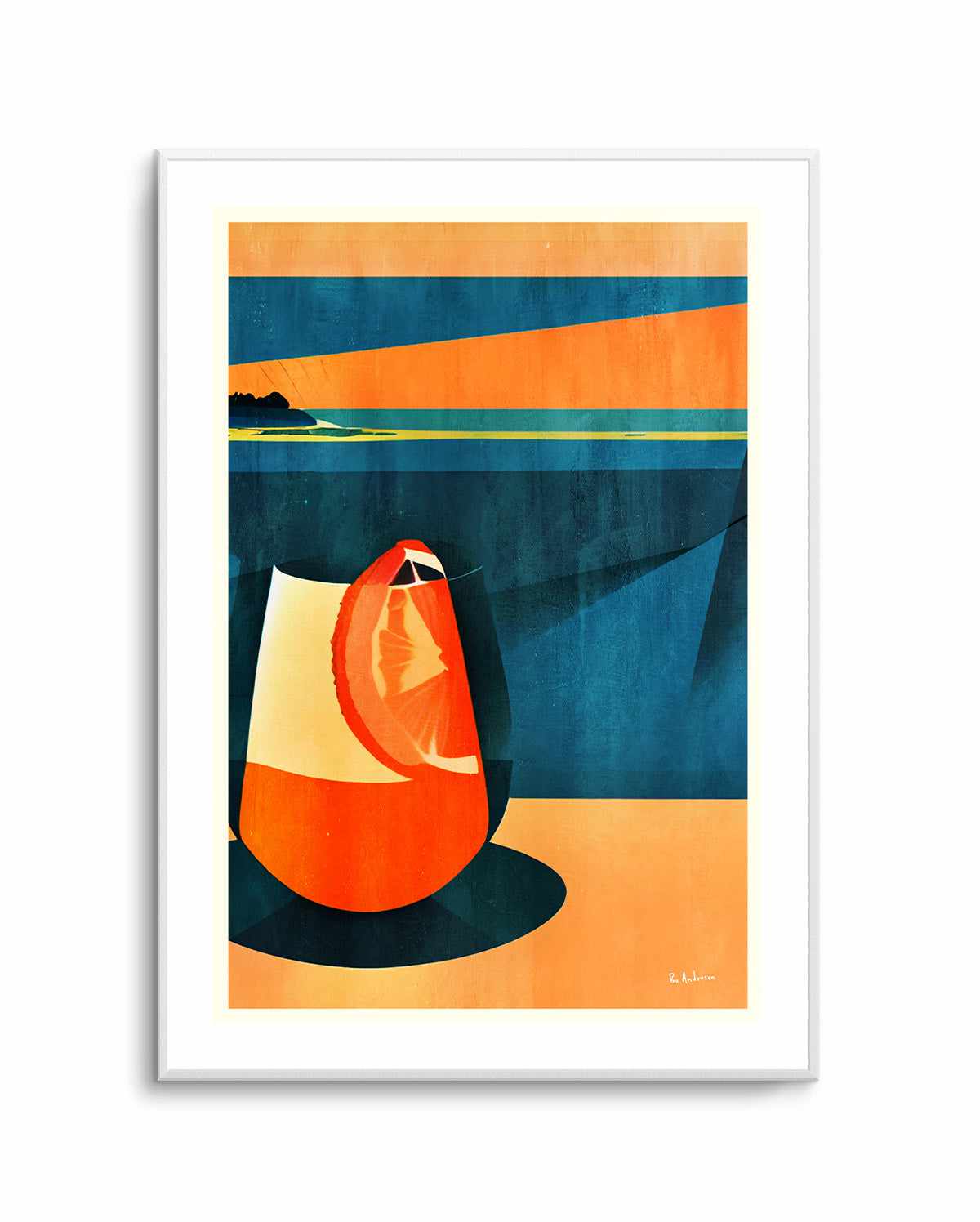 Negroni At Sunset By Bo Anderson | Art Print