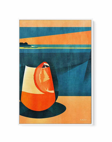 Negroni At Sunset By Bo Anderson | Framed Canvas Art Print from Olive et Oriel where you can shop wallpaper and artworks online