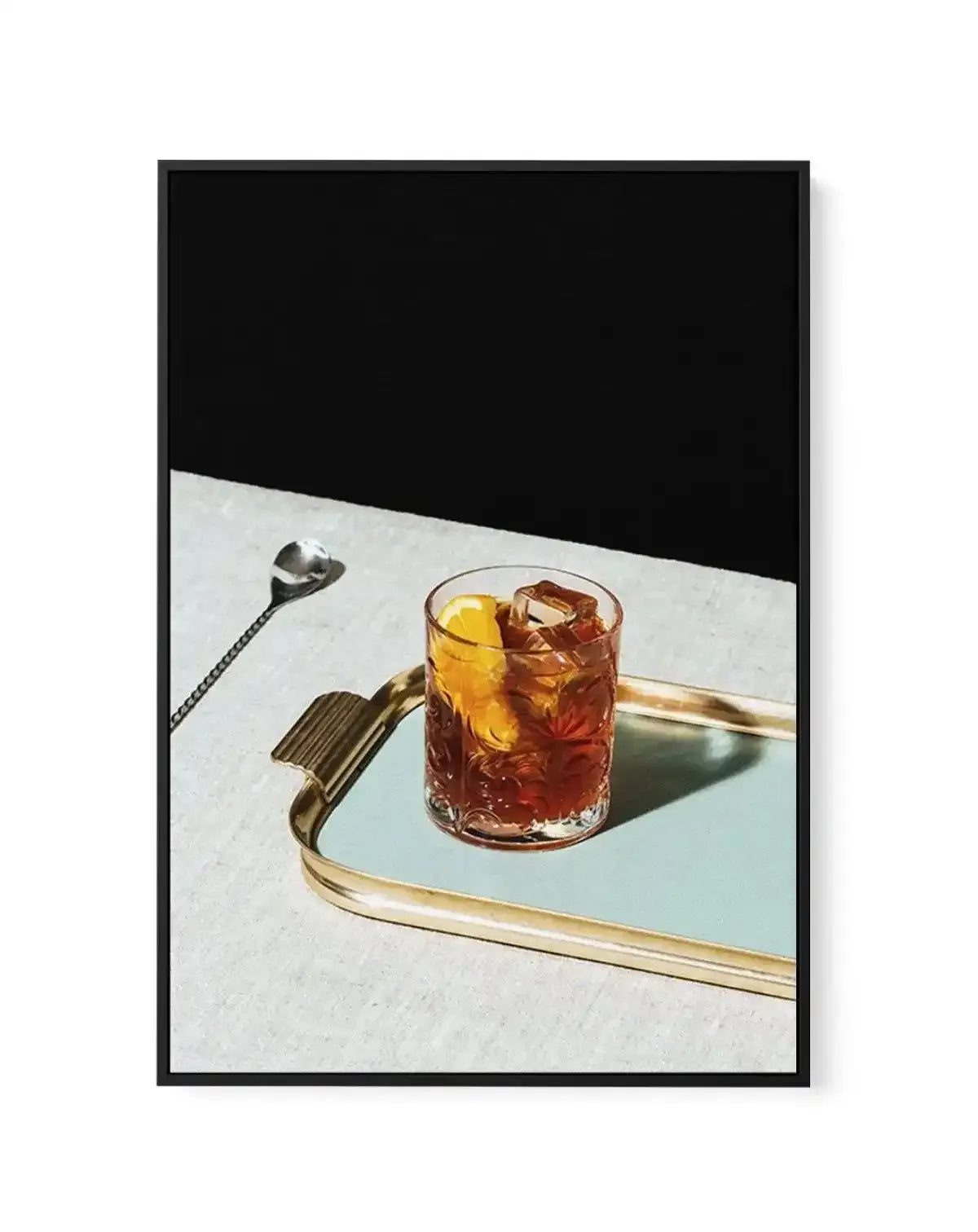 Negroni II | Framed Canvas-CANVAS-You can shop wall art online with Olive et Oriel for everything from abstract art to fun kids wall art. Our beautiful modern art prints and canvas art are available from large canvas prints to wall art paintings and our proudly Australian artwork collection offers only the highest quality framed large wall art and canvas art Australia - You can buy fashion photography prints or Hampton print posters and paintings on canvas from Olive et Oriel and have them deliv