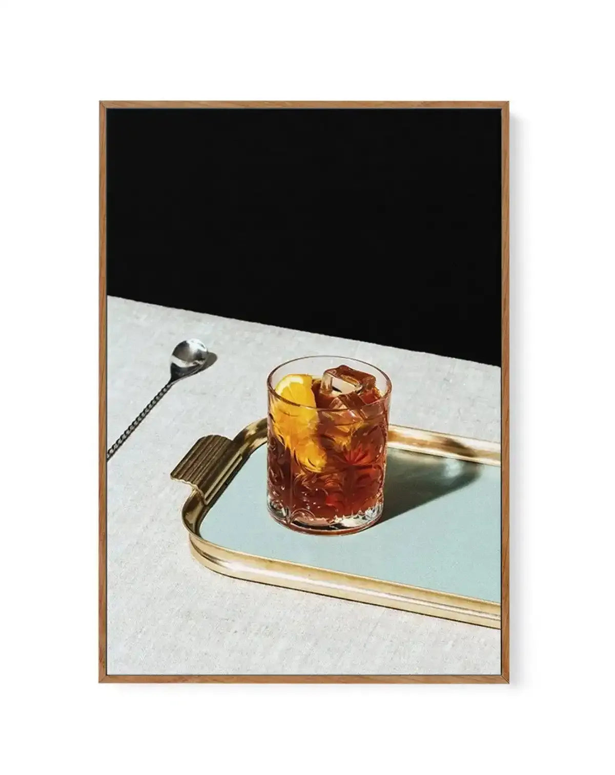 Negroni II | Framed Canvas-CANVAS-You can shop wall art online with Olive et Oriel for everything from abstract art to fun kids wall art. Our beautiful modern art prints and canvas art are available from large canvas prints to wall art paintings and our proudly Australian artwork collection offers only the highest quality framed large wall art and canvas art Australia - You can buy fashion photography prints or Hampton print posters and paintings on canvas from Olive et Oriel and have them deliv