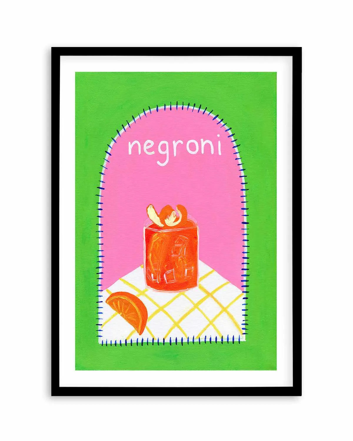 Negroni by Britney Turner Art Print from Olive et Oriel where you can shop wallpaper and artworks online