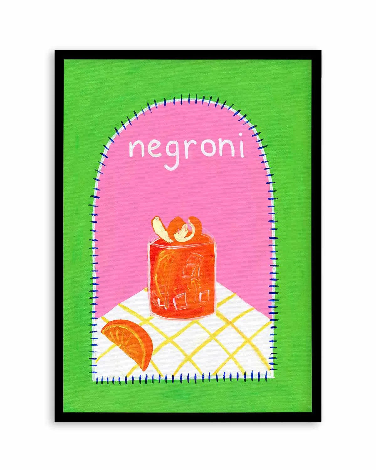 Negroni by Britney Turner Art Print from Olive et Oriel where you can shop wallpaper and artworks online