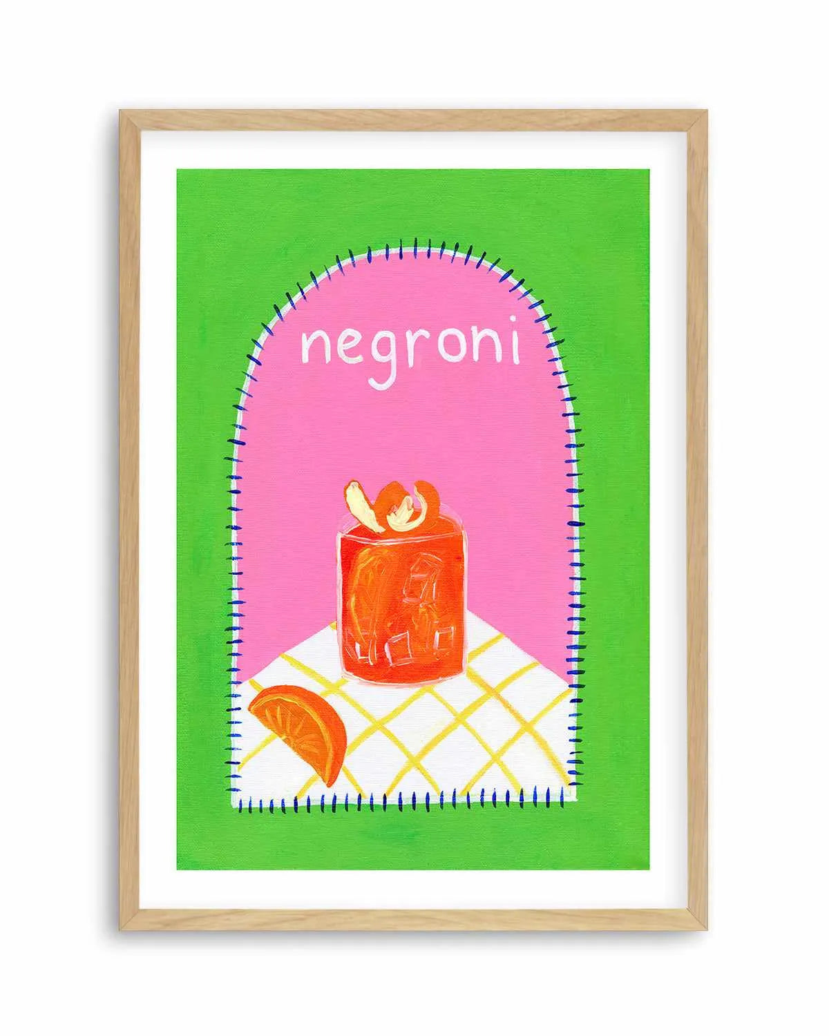 Negroni by Britney Turner Art Print from Olive et Oriel where you can shop wallpaper and artworks online